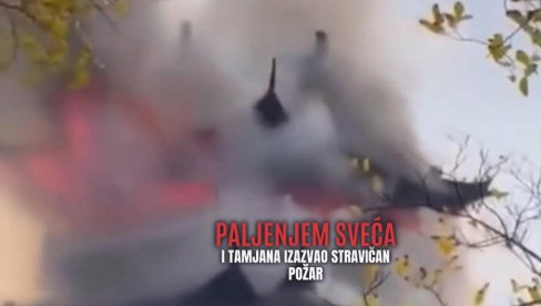 ЈЕДАН ОД НАЈПОЗНАТИЈИХ ХРАМОВА СВЕТА У ПЛАМЕНУ Палио свеће и тамјан - ватра се проширила и на околну шуму (ВИДЕО)