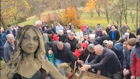 POTRESNI SNIMCI: Sahranjena ubijena Aldina, otac slomljen (VIDEO)