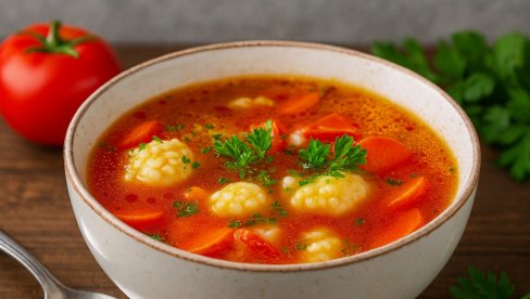 PARADAJZ ČORBA SA KNEDLAMA: Domaća, aromatična i puna ukusa