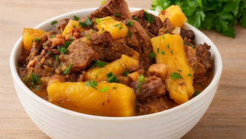 REBARCA SA KROMPIROM I SLANINOM: Sočno, aromatično i savršeno za  porodičnu večeru