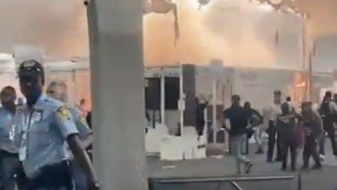 STRAVIČNI SNIMCI POŽARA NA KLIMATSKOM SAMITU U BRAZILU: Delegati u panici beže (VIDEO)