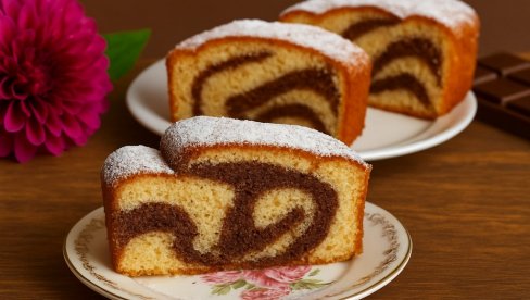 PUFNASTI MERMERNI KOLAČ: Recept za brz i jednostavan kolač