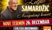 PUBLICI NIKAD DOSTA HITOVA ŽELJKA SAMARDŽIĆA! PEVAĆE BEOGRAĐANIMA 14. 15. i 26. DECEMBRA U SAVA CENTRU