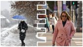 МАЛО СУНЦА, ПА ОПЕТ КИША И СНЕГ: Временска прогноза за понедељак, 16. фебруар