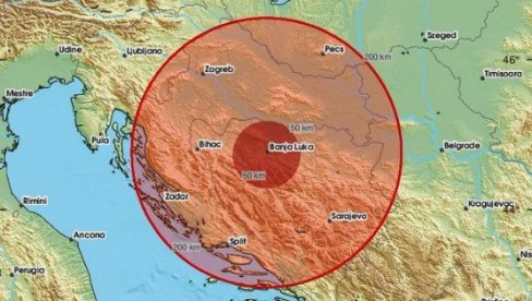 БИО ЈЕ КРАТАК, АЛИ ЈАК Снажан земљотрес погодио Бањалуку, људи узнемирени (ФОТО)