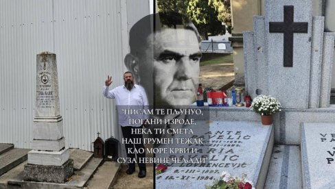 СВЕШТЕНИК САКРИО СРПСКИ КАМЕН У ГРОБ ПАВЕЛИЋА: Нисам пљунуо,погани изроде! Да ти смета наш грумен тежак као море крви и суза невине чељади