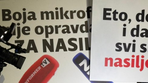 PROTEST NOVINARA PROTIV NASILJA NAD NOVINARIMA: Nasilje nije ok!