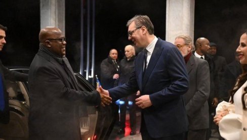 ВУЧИЋ УГОСТИО ПРЕДСЕДНИКА КОНГА НА ВЕЧЕРИ: Много волимо вашу земљу, веома ценимо вас као храброг човека (ФОТО)