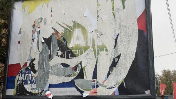 ВАНДАЛСКИ ЧИН: Блокадери поцепали плакате СНС у Сечњу