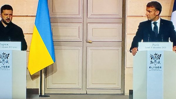 КЉУЧНИ ТРЕНУТАК ЗА МИР У ЕВРОПИ: Макрон после сусрета са Зеленским о преговорима за прекид рата у Украјини