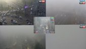 HAOS NA ULICAMA BEOGRADA ZBOG MAGLE: Kolaps na Autokomadi, na moto-putu i Pančevcu skoro pa nemoguća vidljivost