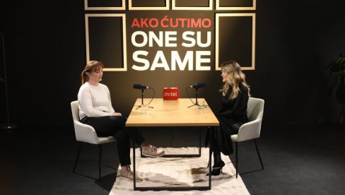 „AKO ĆUTIMO, ONE SU SAME“ PRIČE KOJE NE SMIJU OSTATI NEIZGOVORENE:  Druga epizoda m:tel podcasta večeras od 20 časova