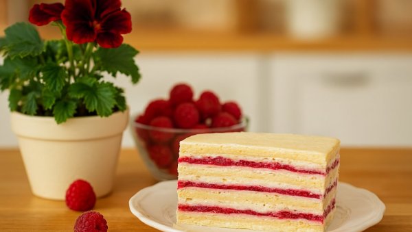 ПОСНА РОЗЕН ТОРТА СА МАЛИНАМА: Рецепт за кремасту посластицу коју ћете обожавати!