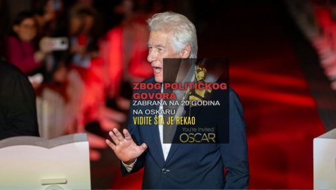 ZBOG POLITIČKOG GOVORA ZABRANJEN NA 20 LETA NA OSKARU Oglasio se Ričard Gir: Želim da naudim besu i isključivanju