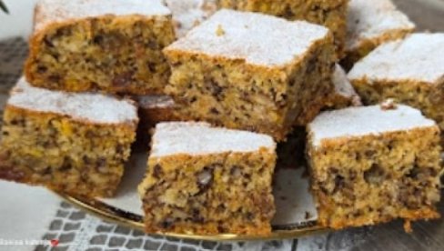 RECEPT ZA KOLAČ BEZ BRAŠNA: Pravi se brzo i idealan je za zimu (VIDEO)