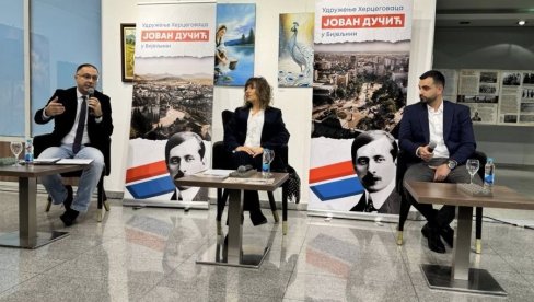 СВЕТКОВИНА ХЕРЦЕГОВАЦА У СЕМБЕРИЈИ: Удружење Јован Дучић у Бијељини организовало изложбу и дебату