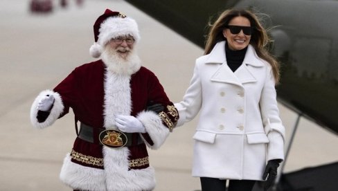 УХВАТИЛА ДЕДА МАРАЗА ПОД РУКУ И ОДУШЕВИЛА: Меланија Трамп се појавила у аутфиту вредном преко 5.000 долара, па послала дивну поруку!