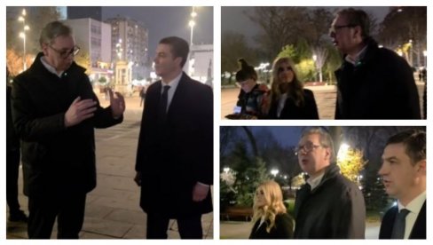VUČIĆ SE PROŠETAO KROZ NIŠ: Zadovoljstvo je videti koliko je grad napredovao - Vidimo se uskoro ponovo! (VIDEO)