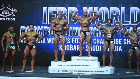 СРБИЈА ДОБИЛА СВЕТСКОГ ПРВАКА У БОДИБИЛДИНГУ: Бањеглаву златна медаља у категорији до 90 килгорама