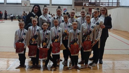 BLISTAJU JOŠ OD MALIH NOGU : Mlade ritmičarke novosadskog kluba Ritmika sve češće postižu velike rezultate