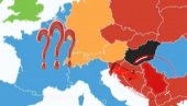 СРБИЈА У ЦРВЕНОМ: Међу тежима - објављена карта Европе која је изазвала расправе