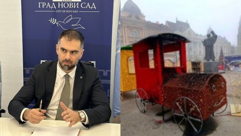 OVO JE DIREKTAN ATAK NA NOVOSADSKU TOLERANCIJU Mićin najoštrije osudio paljenje vozića na Trgu slobode (FOTO)