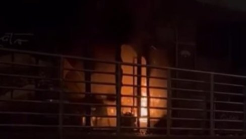 ГОРЕО КАФИЋ НА НОВОМ БЕОГРАДУ ДВА ПУТА ТОКОМ НОЋИ: Познато зашто је дошло до пожара (ВИДЕО)
