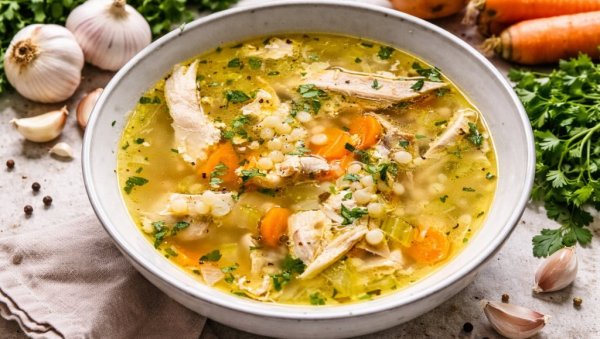 УКУСНА СУПА СА КУСКУСОМ И ЋУРЕТИНОМ: Брзо, хранљиво и ароматично