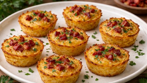 МИНИ КРОМПИР ПИТЕ СА СИРОМ И СЛАНИНОМ: Хрскаве, сочне и пуне укуса!