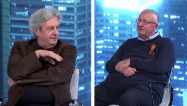 ЧОВЕК ИМА ДАРА ЗА ИЗМИШЉОТИНЕ Шешељ и Марић се сукобили уживо у емисији ХитТвит