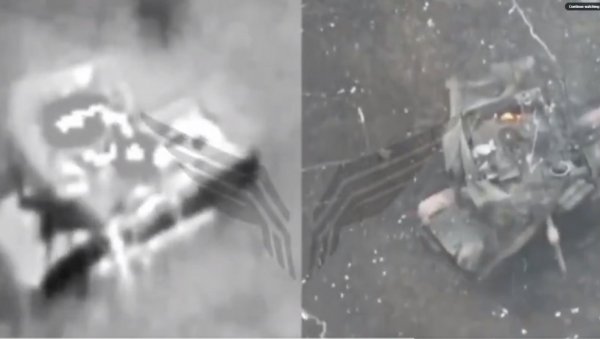 ПОНОВО ГОРЕ ЗАПАДНИ ТЕНКОВИ Украјина остаје без оклопа: Абрамси и Леопарди на мети руских дронова (ВИДЕО)