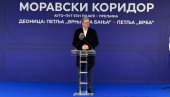 ВУЧИЋ ОТВОРИО НОВУ ДЕОНИЦУ МОРАВСКОГ КОРИДОРА: Сутра у 8 биће пуштена у саобраћај - бесплатно до 14. јануара (ВИДЕО)