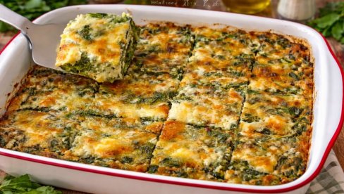 ЗАПЕЧЕН СПАНАЋ СА СИРОМ: Једноставно, здраво и укусно јело