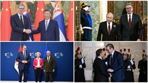 ВУЧИЋЕВА ДИПЛОМАТСКА ОФАНЗИВА 2025. ГОДИНЕ: Председник Србије био гост и домаћин водећим лидерима света