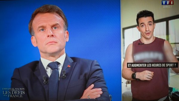 МАКРОН У АБУ ДАБИЈУ ТРЕНИРАО СА ЈУТЈУБЕРОМ ТИБО ИНШЕЈПОМ: Вечерао са 900 француских војника, служена јела из Јелисејске палате