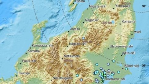 RAZORAN ZEMLJOTRES POGODIO JAPAN: Evo gde je bio epicentar