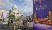 И СТАРО И МЛАДО: Грађани уживају у Божићном селу испред Народне скупштине