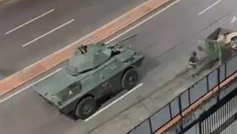 OVO SE DEŠAVALO ISPRED MADUROVE PALATE: Samo par trenutaka pre nego što je Tramp javio da je uhvaćen (VIDEO)