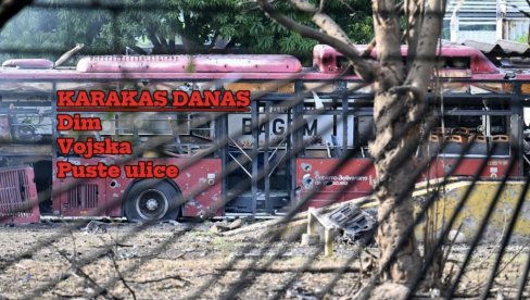 (ФОТО) КАКО ИЗГЛЕДА КАРАКАС ПОСЛЕ АМЕРИЧКОГ НАПАДА: Сабласно пусте улице, дим, војска - и најверније присталице Мадура