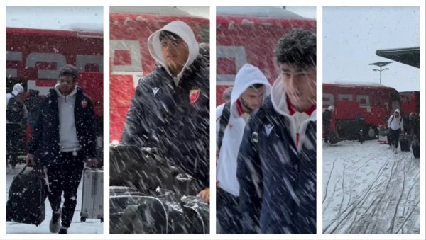 КАКВЕ СЦЕНЕ: Снег оковао Србију, а Црвена звезда...