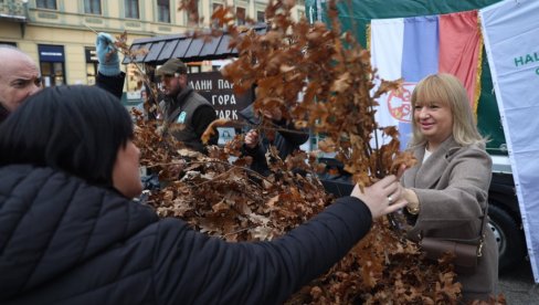 U NOVOM SADU ODRŽANA TRADICIONALNA AKCIJA PODELE BESPLATNIH BADNJAKA: Lepa saradnja JP „Nacionalni park Fruška gora“ sa gradovima i opštinama