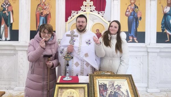 СРЕБРЊАЦИ У ЧЕСНИЦИ ЗА ДАРИЈУ, ОЛГИЦУ И ИЛИЈУ: Дар од СПЦ