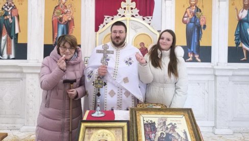 SREBRNJACI U ČESNICI ZA DARIJU, OLGICU I ILIJU: Dar od SPC