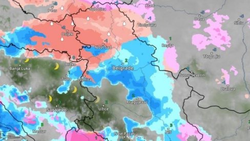 (MAPA) OVAKO ĆE SE SUTRA LEDENI TALAS KRETATI PO SATIMA: Mraz od -16 samo što nije stigao, Batut i RHMZ dali upozorenja