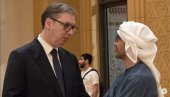 ВУЧИЋ СА ПОТПРЕДСЕДНИКОМ ВЛАДЕ И ШЕФОМ ДИПЛОМАТИЈЕ УЕА: Разговарали смо о јачању партнерства, посебно у енергетици и инвестицијама