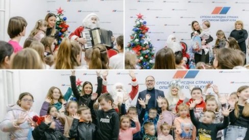 ZBOG NJIH GRADIMO JOŠ BOLJE DRUŠTVO I BOLJU SRBIJU: Mesarović u Kuli podelila paketiće povodom srpske Nove godine