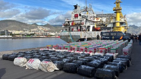 СРБИНУ УХАПШЕНОМ УСРЕД АТЛАНТИКА ОДРЕЂЕН ПРИТВОР: Детаљи заплене рекордних десет тона кокаина у акцији Бела плима