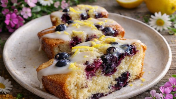 ПРОТЕИНСКИ КОЛАЧ СА ЛИМУНОМ И БОРОВНИЦАМА: Укусни, сочни и пуни протеина