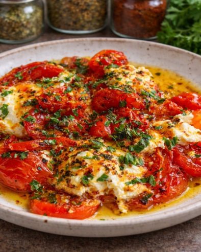 ПАРАДАЈЗ СА СВЕЖИМ СИРОМ, СПАНАЋЕМ И ФЕТОМ: Медитеранско лагано јело