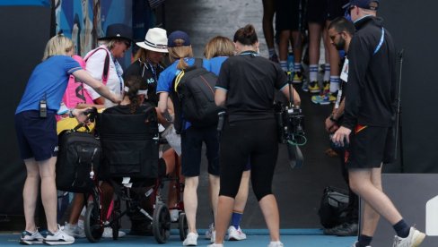 DRAMA U MELBURNU! Crnogorku u kolicima izveli sa Australijan opena